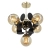 Lampa wisząca metalowa złoto-czarna 5-punktowa 8075/5 - Lampy Elem